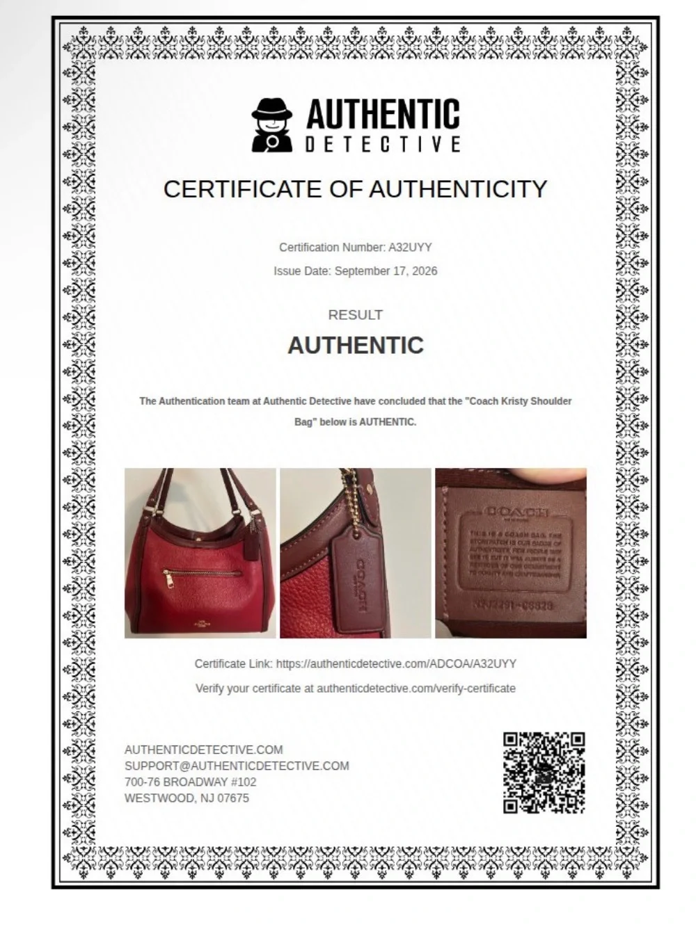 Coach (EUC) Kristy Shoulder Bag in Red Apple Colorblock